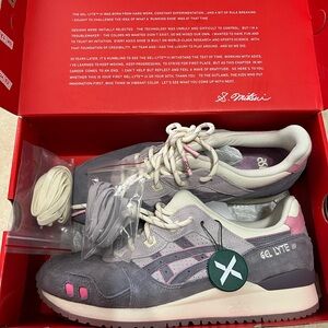(10.5) ASICS Gel Lyte III OG - Lavender Grey/ Ivory